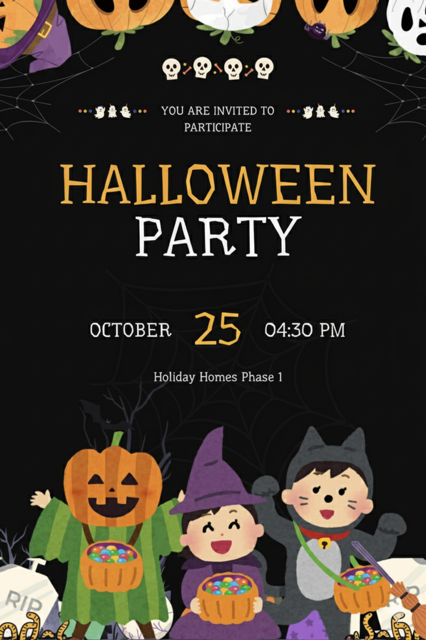 Halloween Party Official Invitation